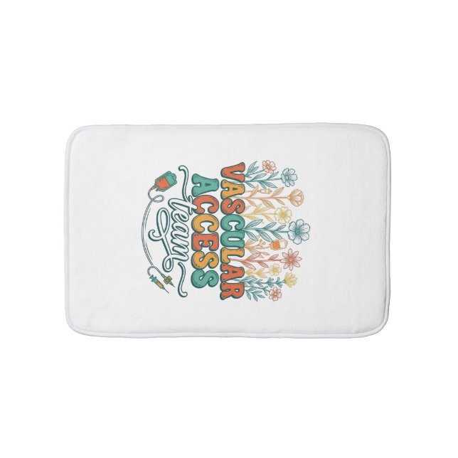 Tapis De Bain Équipe d'accès vasculaire Floral Conception de che (Devant)