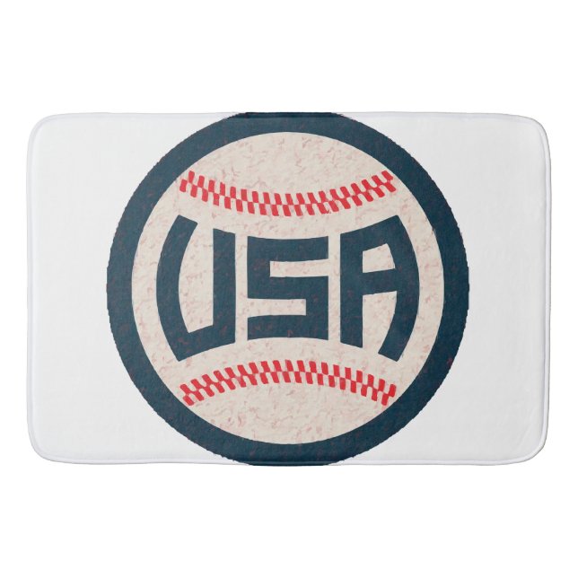 Tapis De Bain Équipe de baseball USA (Devant)