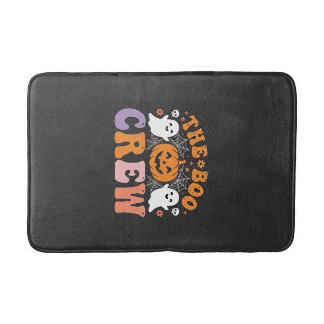 Tapis De Bain Équipe de fantômes de citrouille de Halloween Desi (Devant)