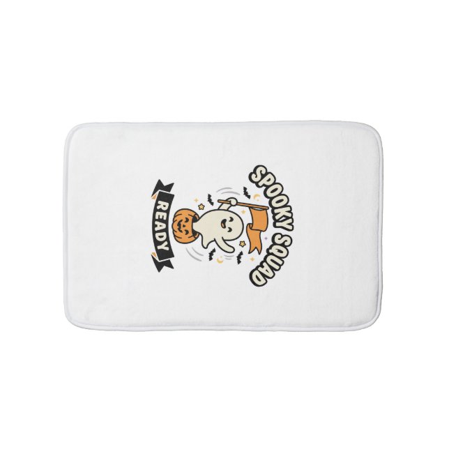 Tapis De Bain Équipe de fantômes d'Halloween (Devant)
