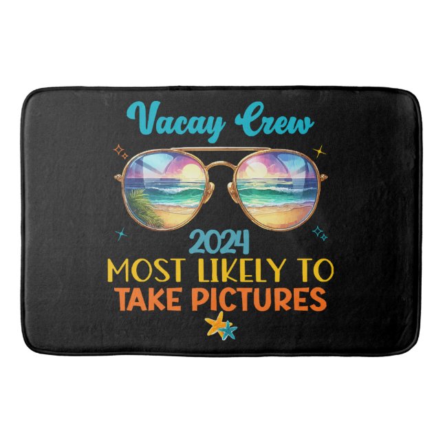 Tapis De Bain équipe de vacances 2024 (Devant)
