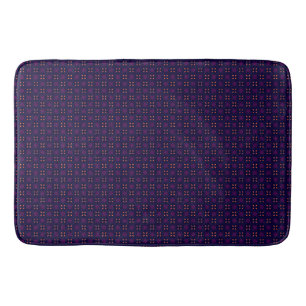 Tapis De Bain Équipe sportive violette et orange School Spirit