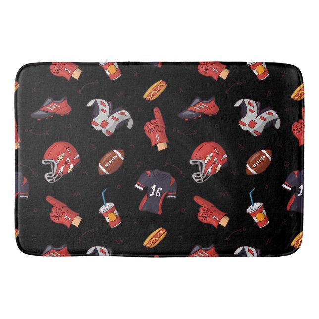 Tapis De Bain Équipement sportif de football avec Motif alimenta (Devant)