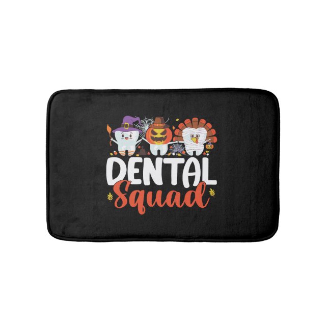 Tapis De Bain Escouade dentaire Dentiste dentaire Thanksgiving H (Devant)