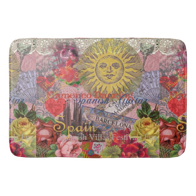 Tapis De Bain Espagne Sunshine Espagnol Travel Art (Devant)