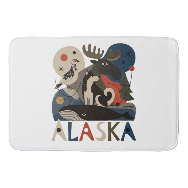 Tapis De Bain Esprit sauvage de l'Alaska (Devant)