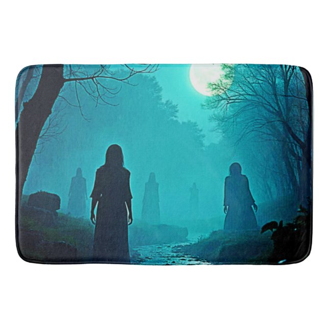 Tapis De Bain Esprits enchantés de la forêt lunaire (Devant)