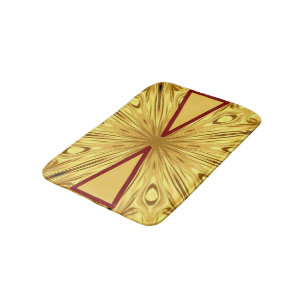 Tapis De Bain Esthétique du minerai en fusion : Cr Gilded Zenith