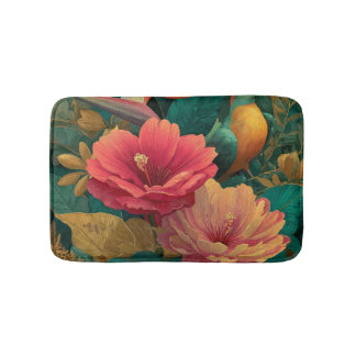Tapis de bain et paillasson botanique Paradis trop