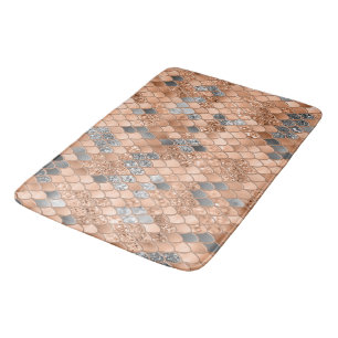 Tapis De Bain Étalons de sirène grise à la chair Fuzz Glam #1
