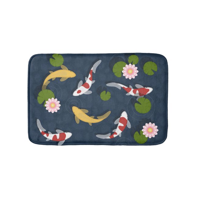 Tapis De Bain Étang à poissons de Koi de Japonais (Devant)