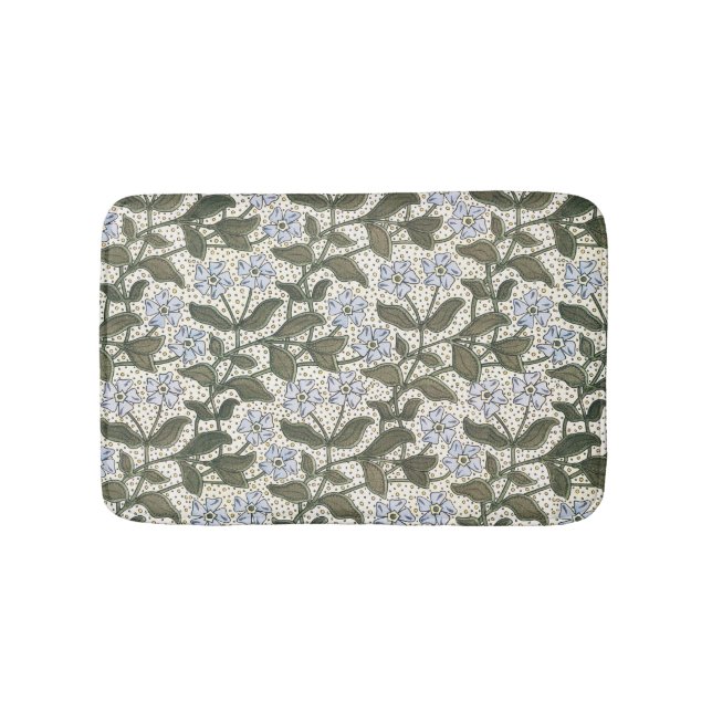 Tapis De Bain Été Périwinkel Fleur Plutôt Élégant Floral (Devant)
