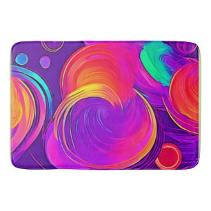 Tapis De Bain Ethereal Neon : Des rêves Abstraits