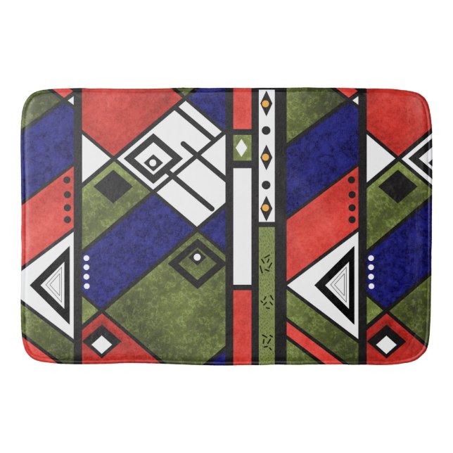 Tapis De Bain Ethno africain sans couture traditionnelle motif (Devant)