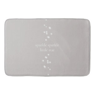 Tapis De Bain Étincelle Étincelle Petit Étoile Argent Gris Étinc