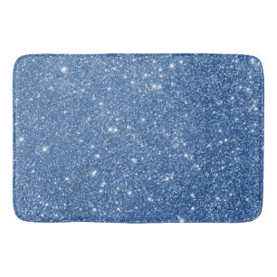 Tapis De Bain Étincelles bleues de parties scintillantes