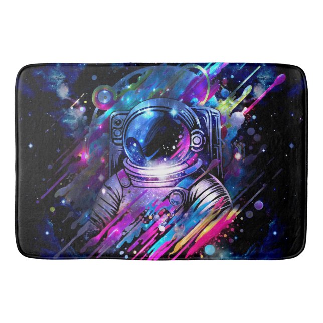 Tapis De Bain Étoile de l'espace astral de projection de couleur (Devant)