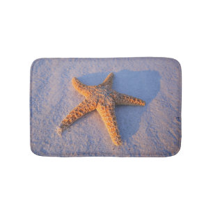 Tapis De Bain Étoiles de mer sur le sable blanc