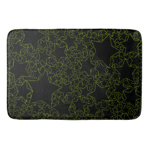 Tapis De Bain Étoiles, Étoiles, Étoiles - Vert citron