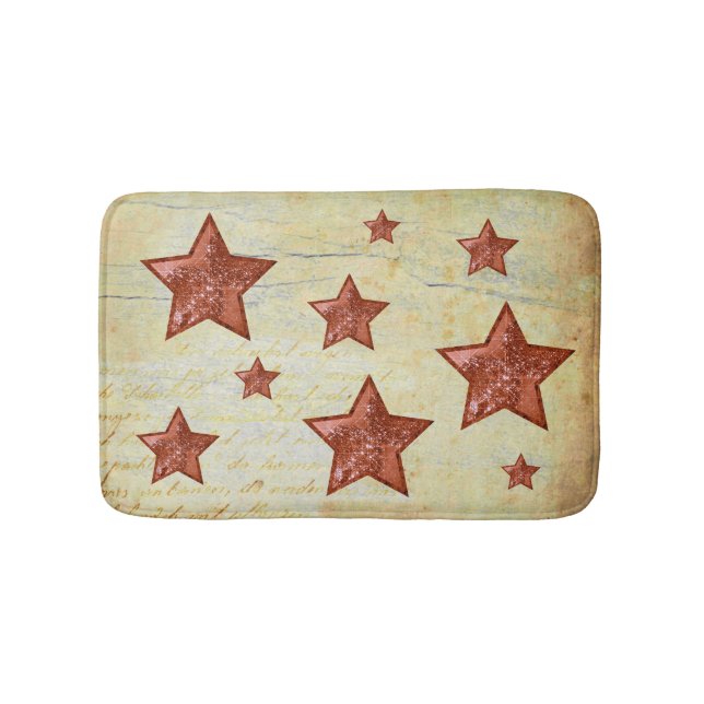 Tapis De Bain Étoiles scintillantes vintage (Devant)