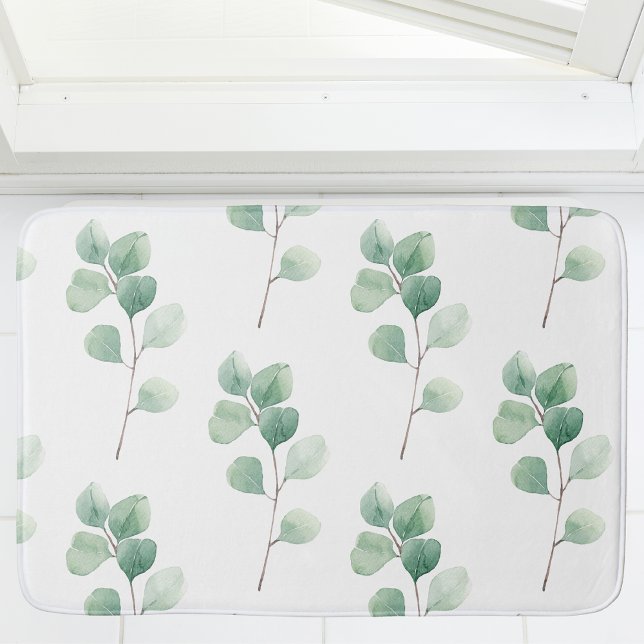 Tapis De Bain Eucalyptus Motif vert (Créateur téléchargé)
