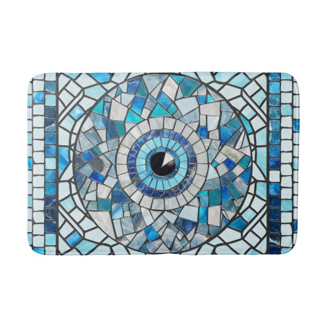 Tapis De Bain Evil Oeil Amulet Mosaic Art (Devant)