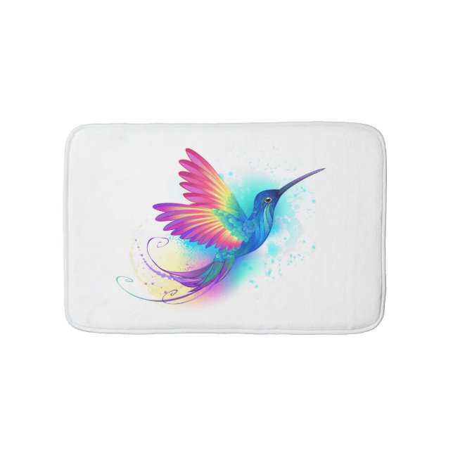 Tapis De Bain Exotic Rainbow Hummingbird (Devant)