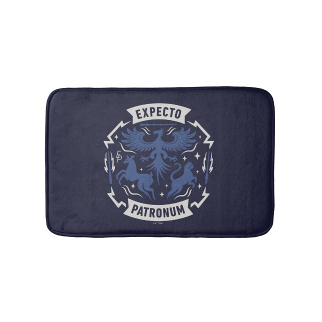 Tapis De Bain Expecto Patronum Graphisme Silhouette Vintage (Devant)
