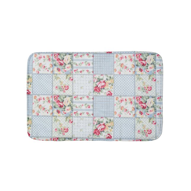 Tapis De Bain Fabric rose : Design Arrière - plan élégant (Devant)