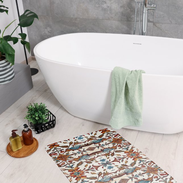 Tapis De Bain Fabulosité d'Automne et Bleu (Créateur téléchargé)