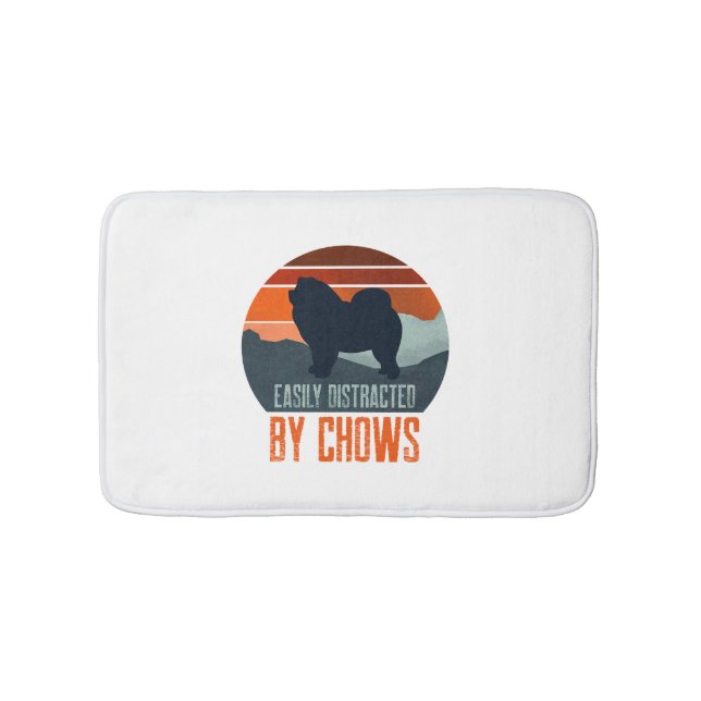 Tapis De Bain Facilement Distrait Par La Promenade Du Chien De C (Devant)