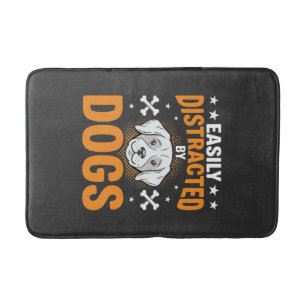 Tapis De Bain Facilement Distrait Par Les Chiens