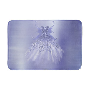 Tapis De Bain Fairy Wing Lavender Gown   Fleur d'iridescente vio