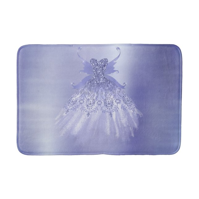 Tapis De Bain Fairy Wing Lavender Gown | Fleur d'iridescente vio (Devant)