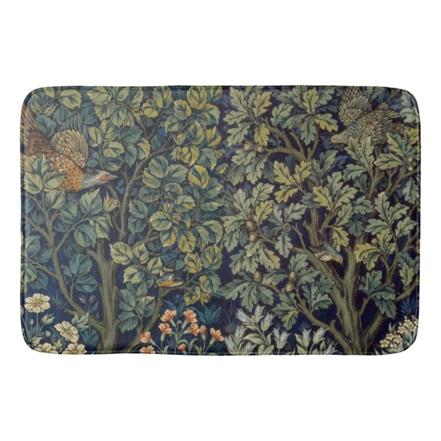 Tapis De Bain Faisan d'arbre boisé William Morris (Devant)