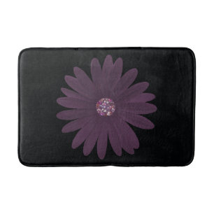 Tapis De Bain Faisceau violet gras avec centre de parties scinti