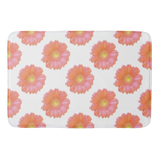 Tapis De Bain Faisée de gerbera orange (Devant)
