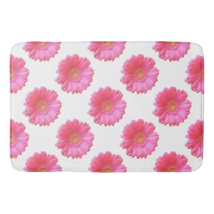 Tapis De Bain Faisée de gerbera rose
