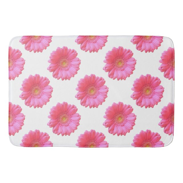 Tapis De Bain Faisée de gerbera rose (Devant)