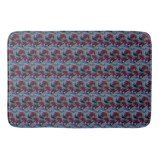 Tapis De Bain Faisées rouges (Devant)