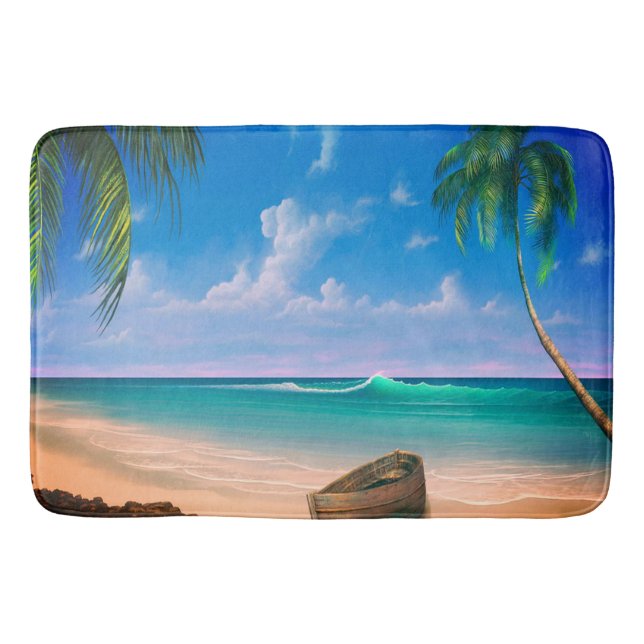 Tapis de bain fait sur commande de paradis grand (Devant)