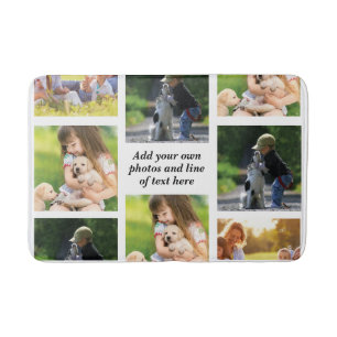 Tapis De Bain Faites votre propre collage photo et texte