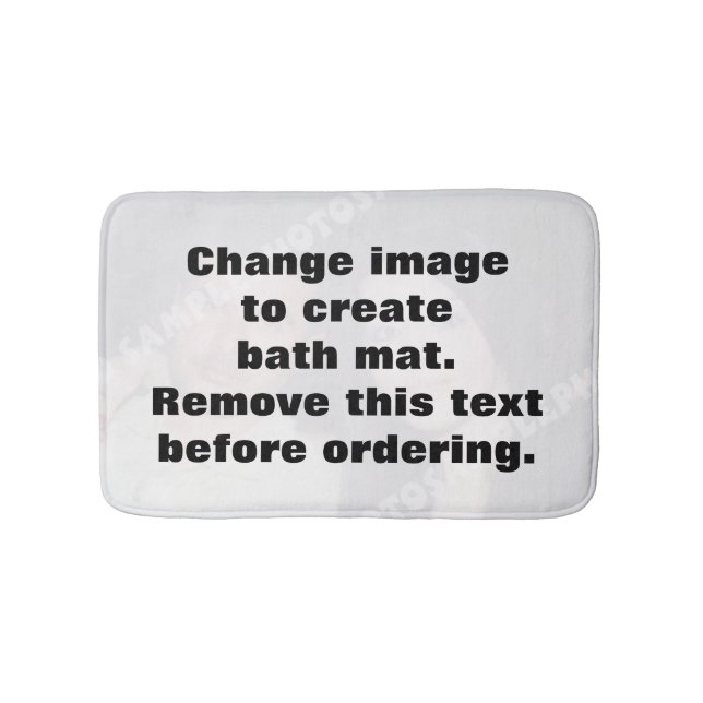 Tapis De Bain Faites votre propre photo personnalisée (Devant)
