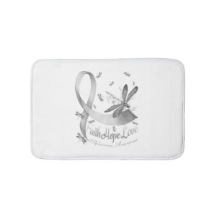 Tapis De Bain Faith Hope Love Melanoma Awareness Dragonfly