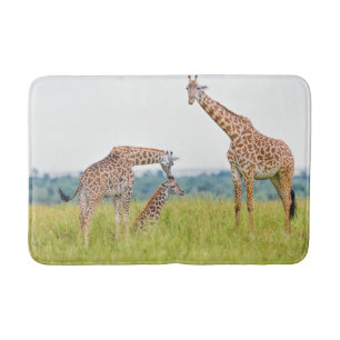 Tapis De Bain Famille de girafe des images   de Getty