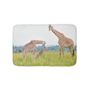 Tapis De Bain Famille de girafe des images   de Getty