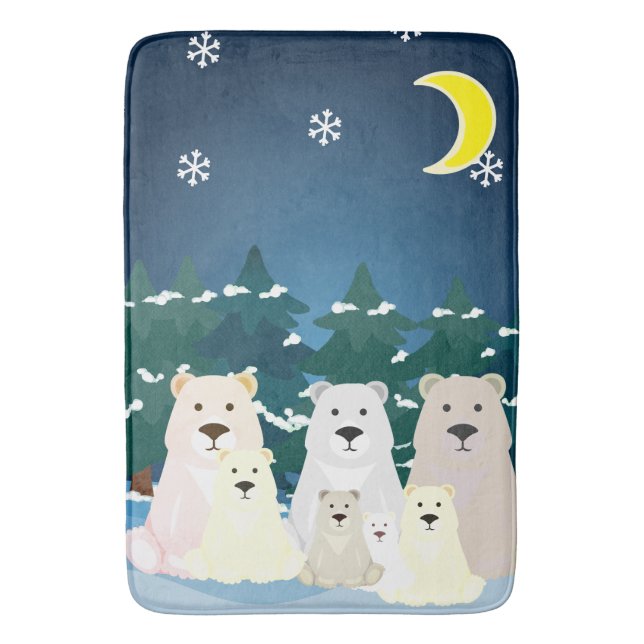 Tapis De Bain Famille d'ours (devant Vertical)