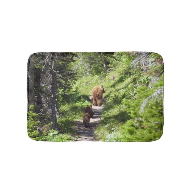Tapis De Bain Famille d'ours brun (Devant)