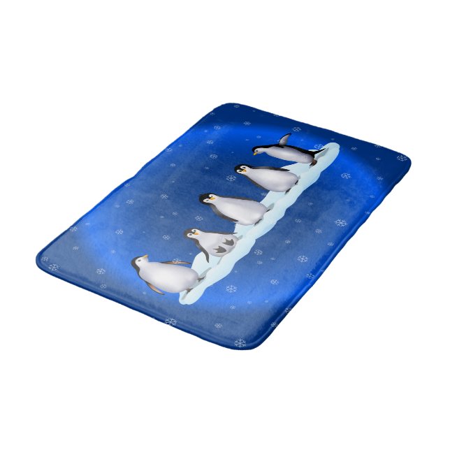 Tapis De Bain Famille Penguin (Angle)