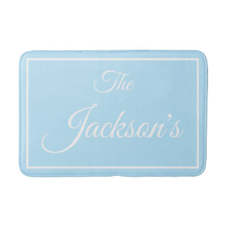 Tapis De Bain Family name personalized bath mat
